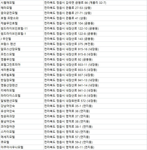 새암장모텔 이미지
