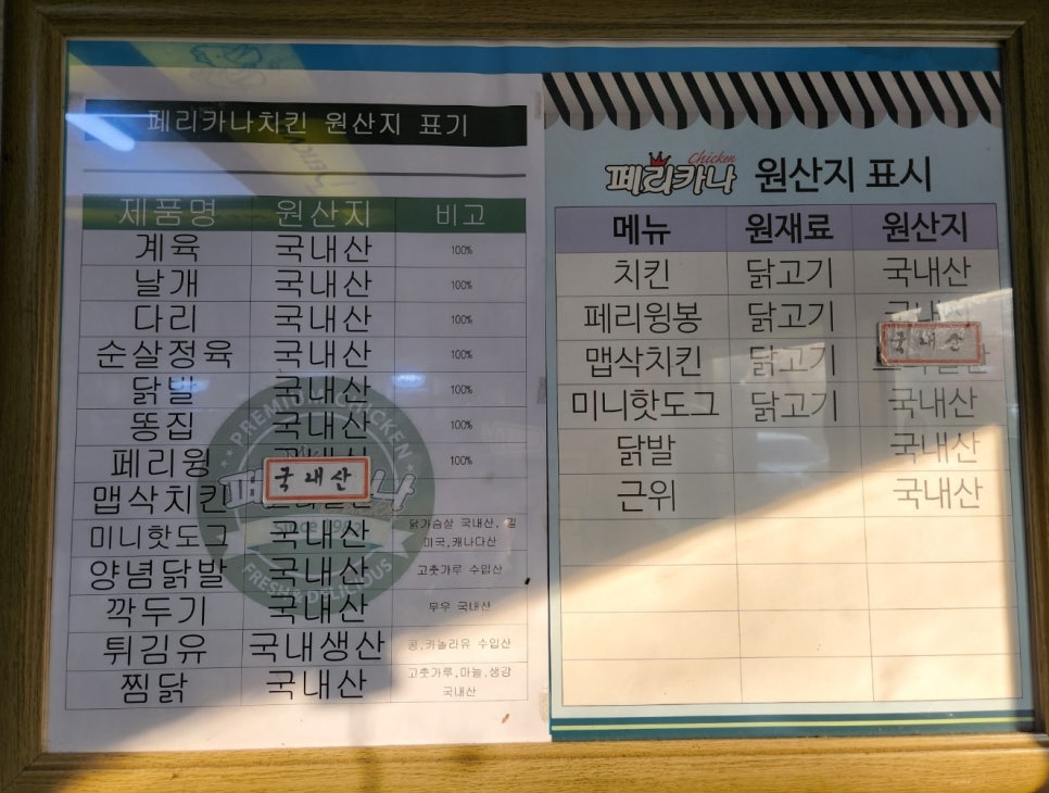 페리카나치킨왜관점 이미지