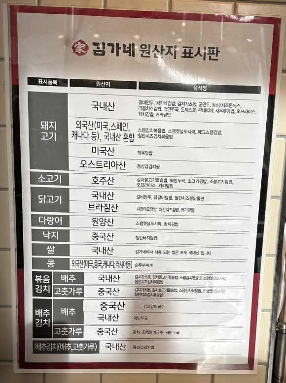 김가네김밥광명역 이미지