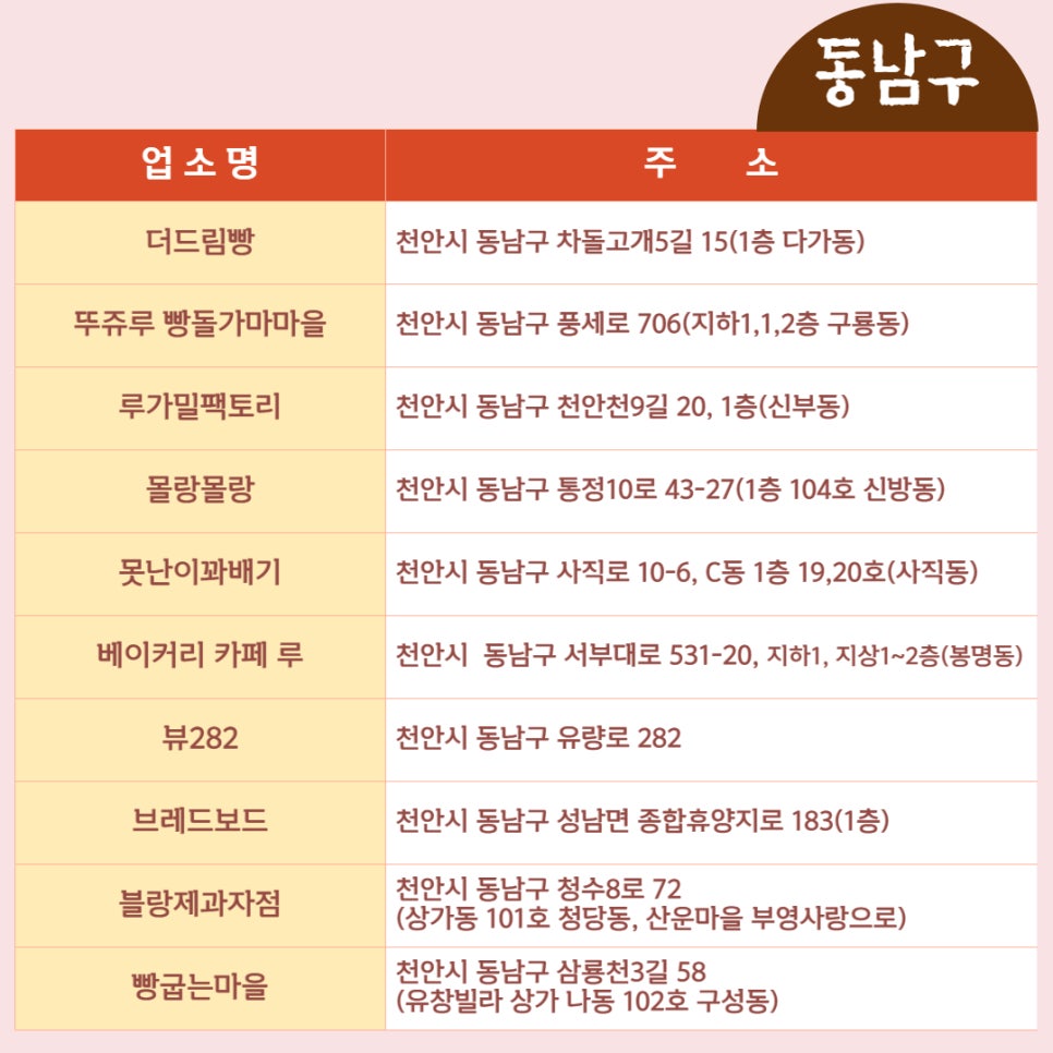 파리바게뜨천안한라점 이미지
