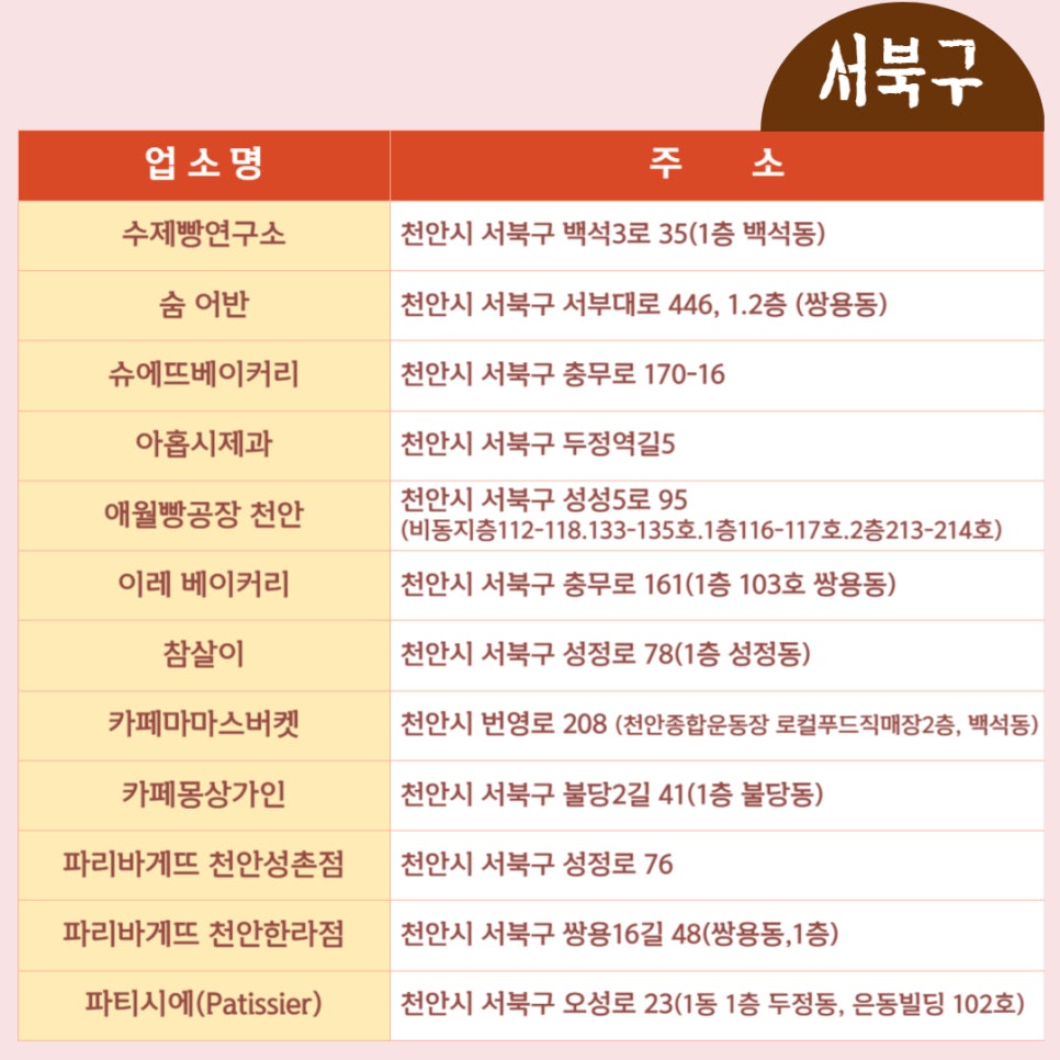 파리바게뜨천안한라점 이미지