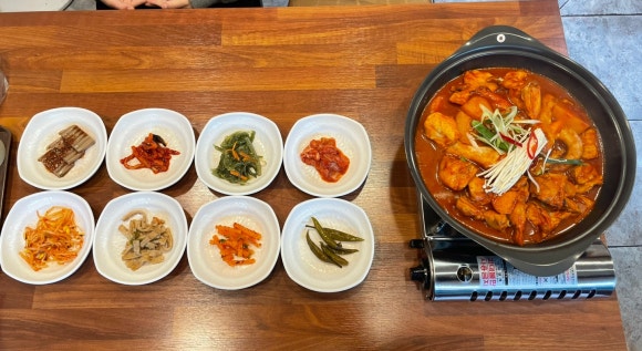 후라이닭양념이닭 이미지