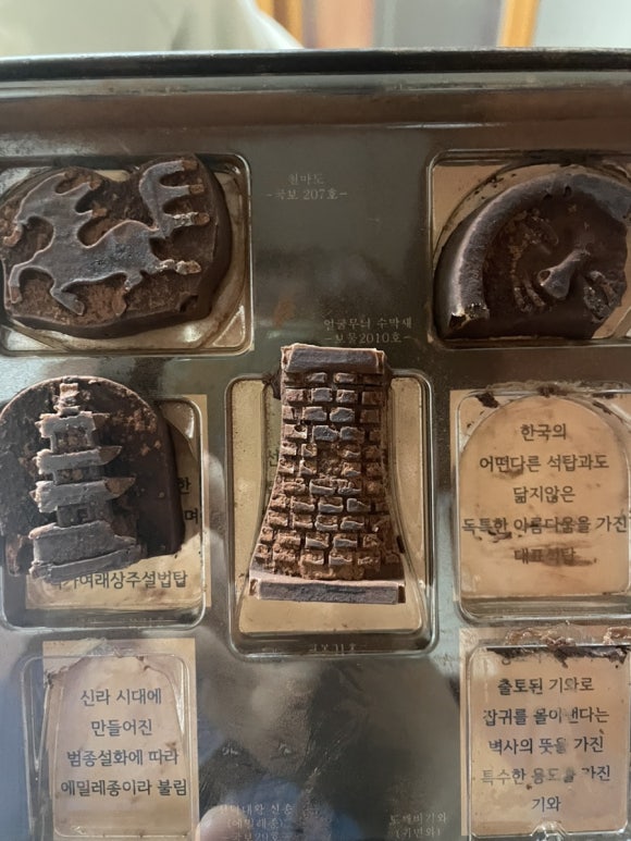 경주문화재초콜릿 이미지