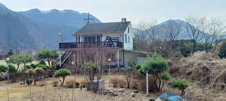 평창강가에서 이미지