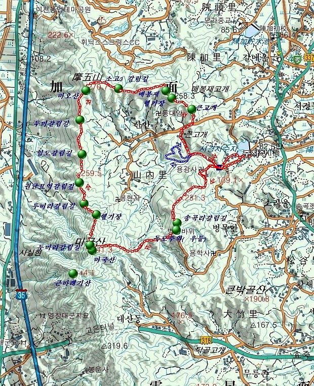마국산 정상 이미지