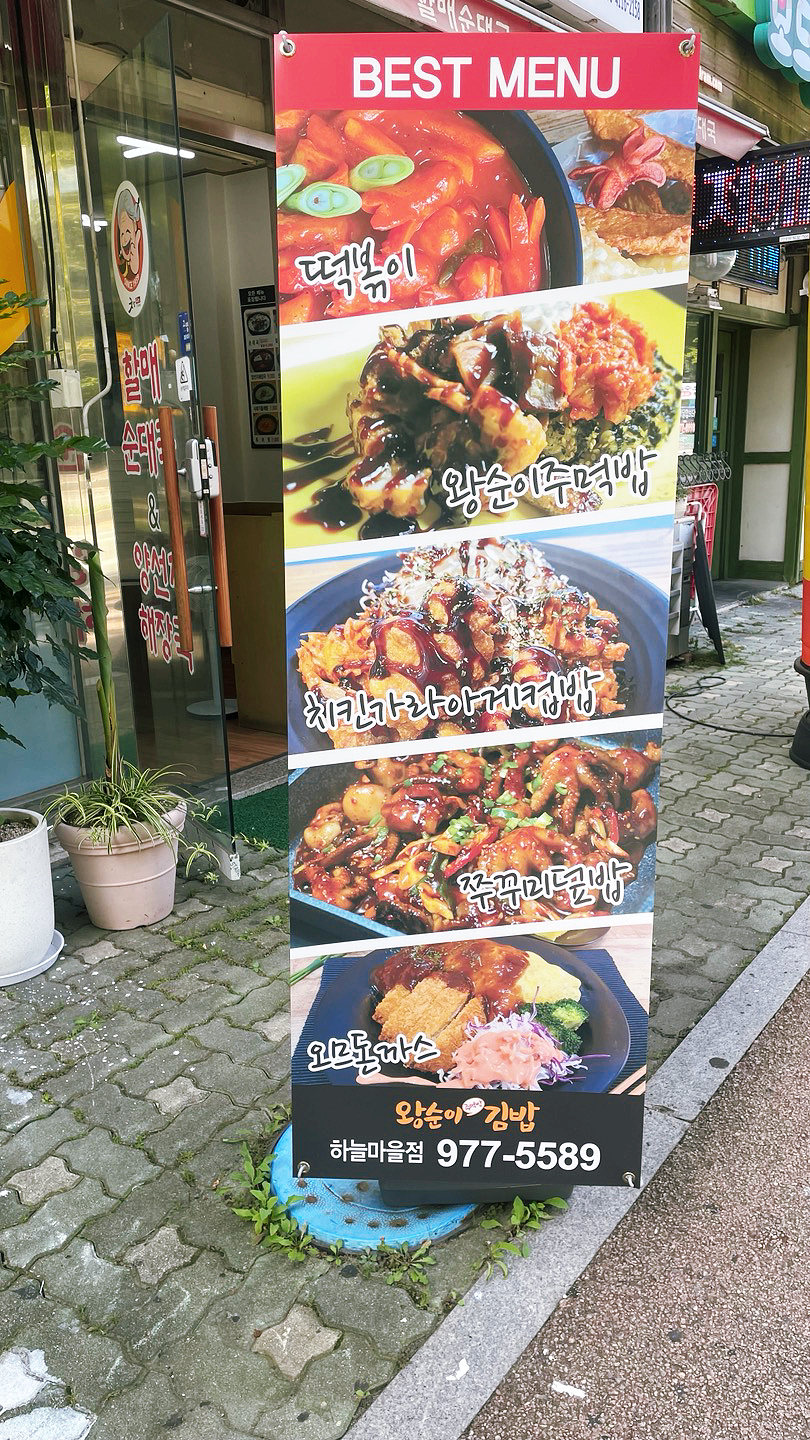 왕순이 주먹밥 김밥 이미지