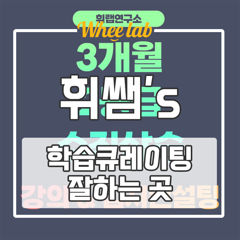 대치고등영어학원 선택 전 필수코스! 겨울방학 학습법 진단의 중요성 어떻게 진행될까? <휘랩연구소>