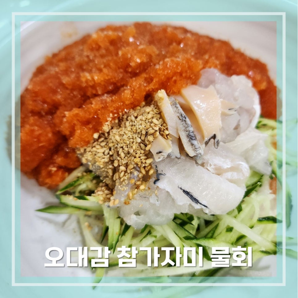 오대감참가자미물회 이미지