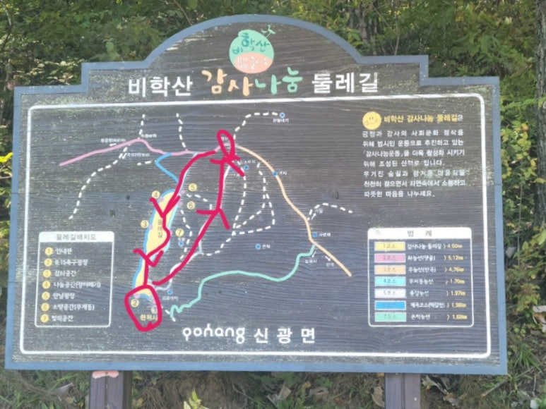 비학산4코스정상 이미지