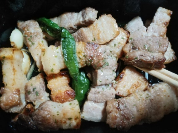 푸줏간삼겹돼지고기배달 이미지
