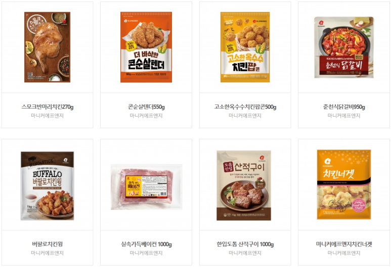 (주)마니커에프앤지 이미지