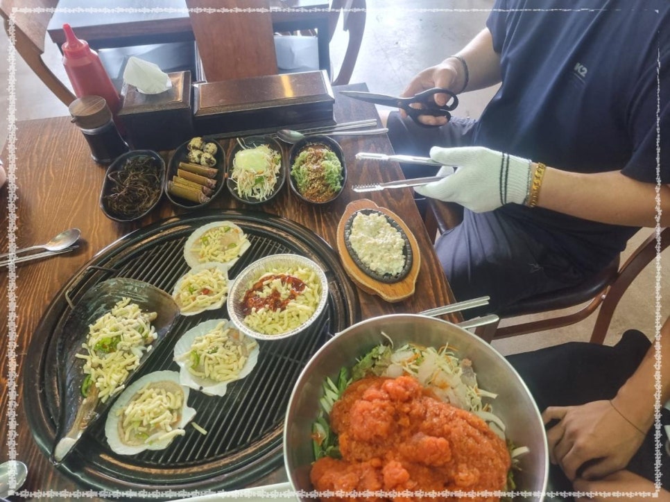 바다회조개구이 이미지