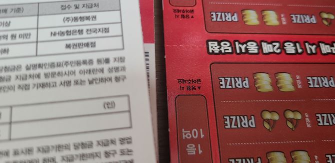 황룡복권 이미지