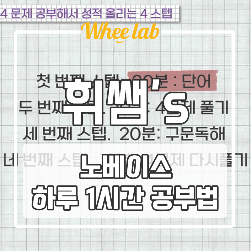 대치동 고등영어학원 수능 D-14 노베이스 하루 1시간 공부법 <휘랩연구소>(Feat. 휘코치의 공부팩폭)