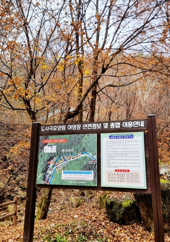 도사곡휴양림야영장 이미지