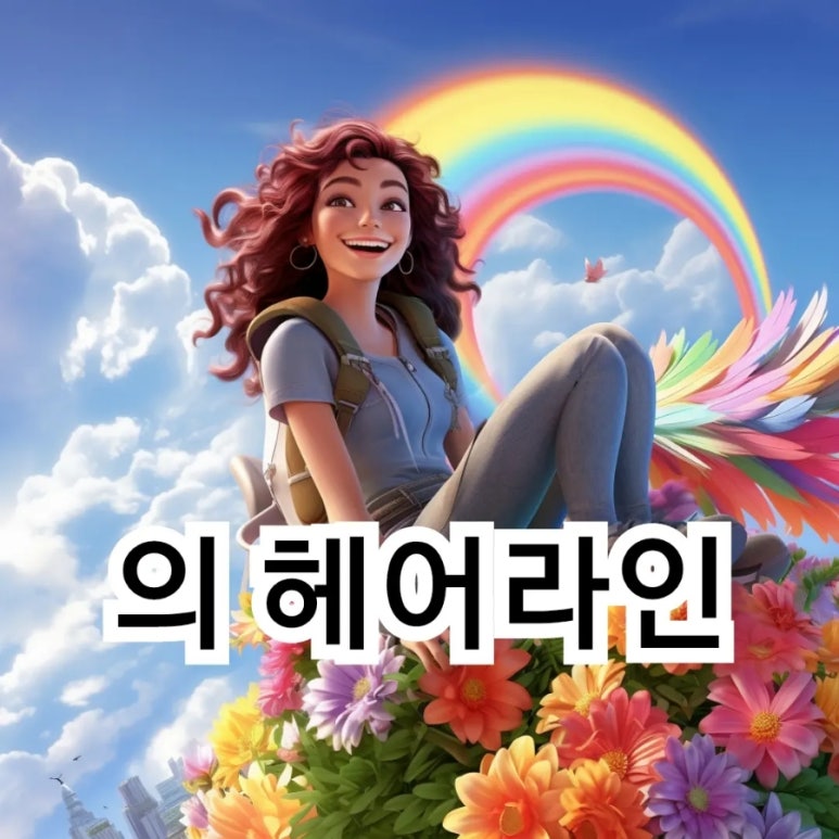 무지개헤어라인 이미지