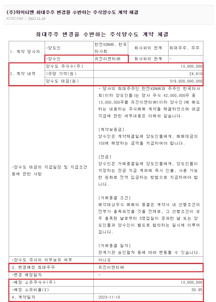 (주)유진이엔티 이미지