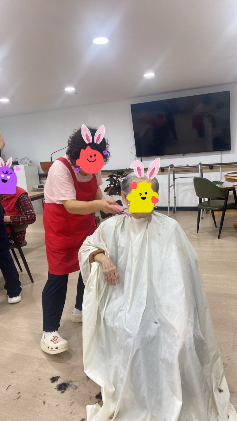 봄꽃헤어 이미지