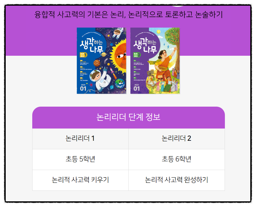한우리독서토론논술 이미지