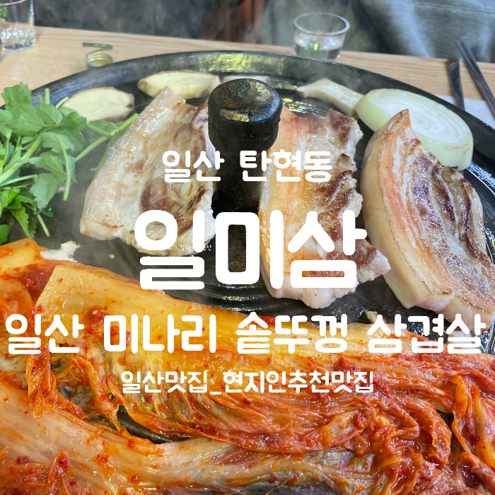 일산미나리솥뚜껑삼겹살 이미지