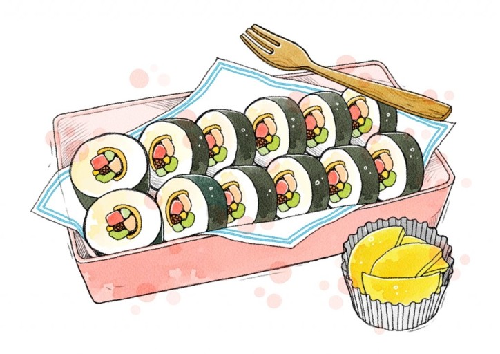 하얀김밥 이미지