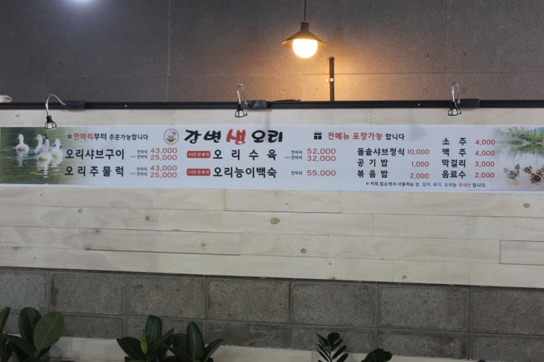 강변생오리 이미지