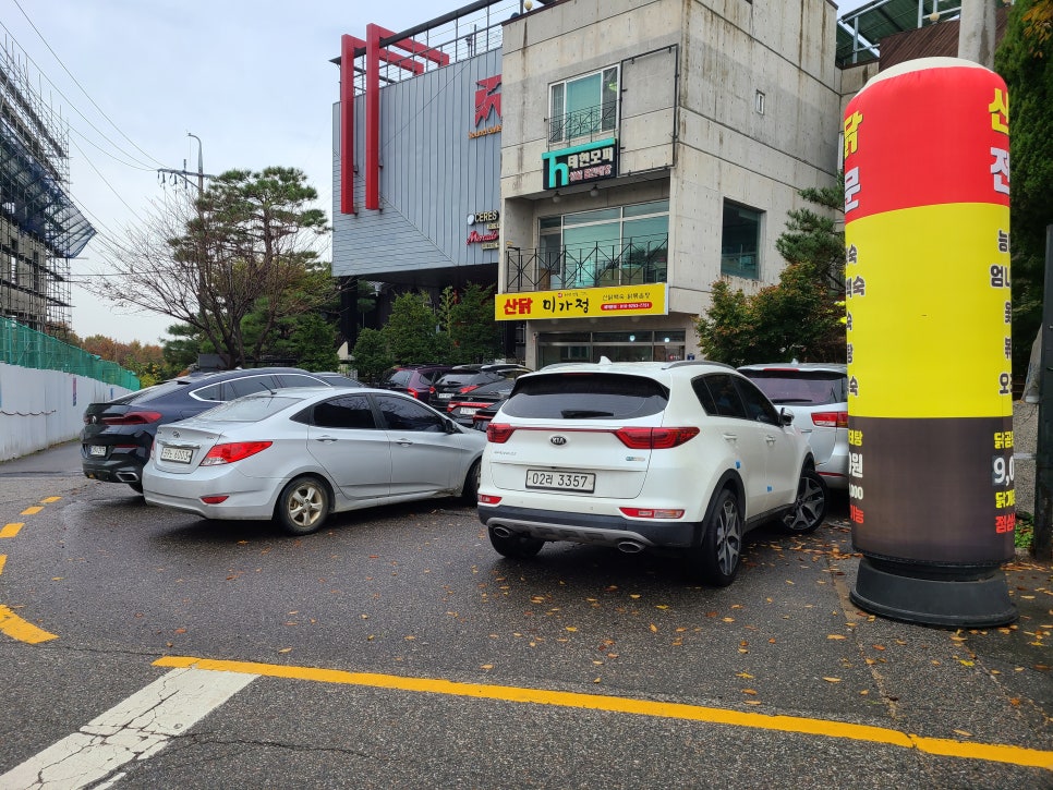 산닭백숙 이미지