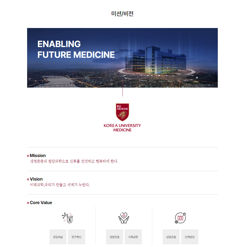 고려대학교 의료원 구로병원 이미지