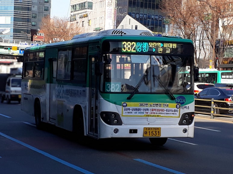 시내버스주차장 이미지