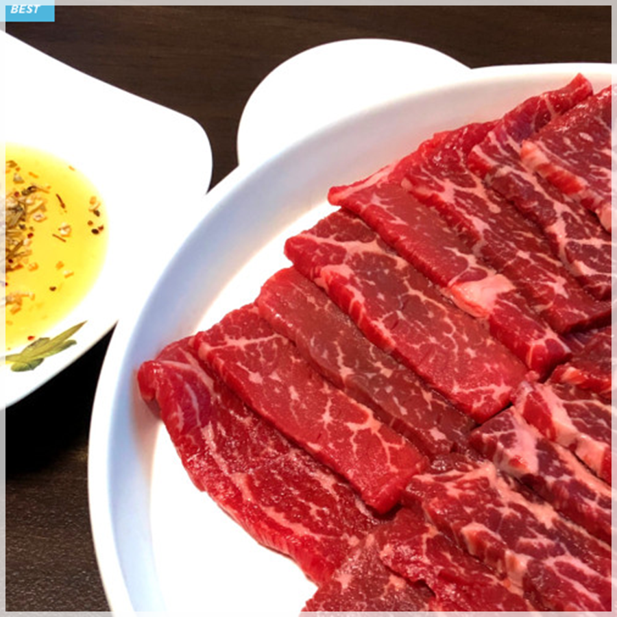 육회랑뭉티기 이미지