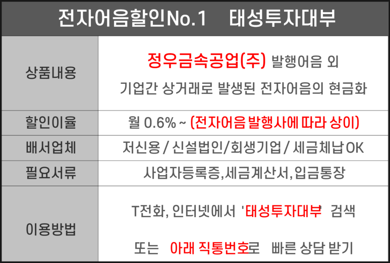 정우금속공업(주) 이미지
