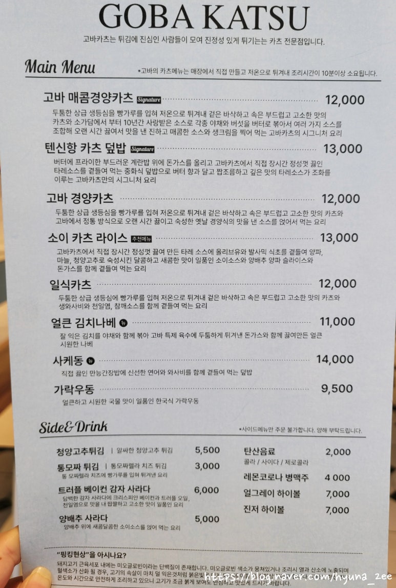 고바카츠 이미지
