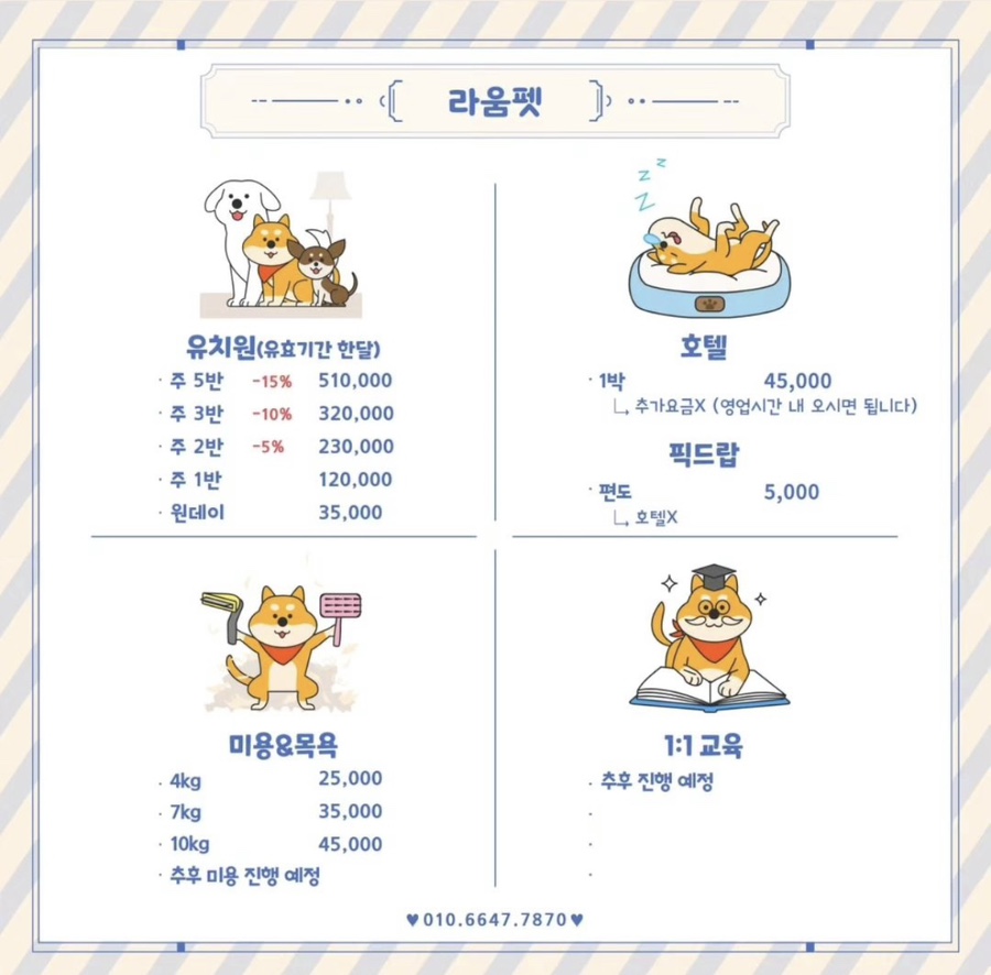 대구 강아지 유치원 라움펫, 체계적인 관리와 넓은 공간 — 사진 4