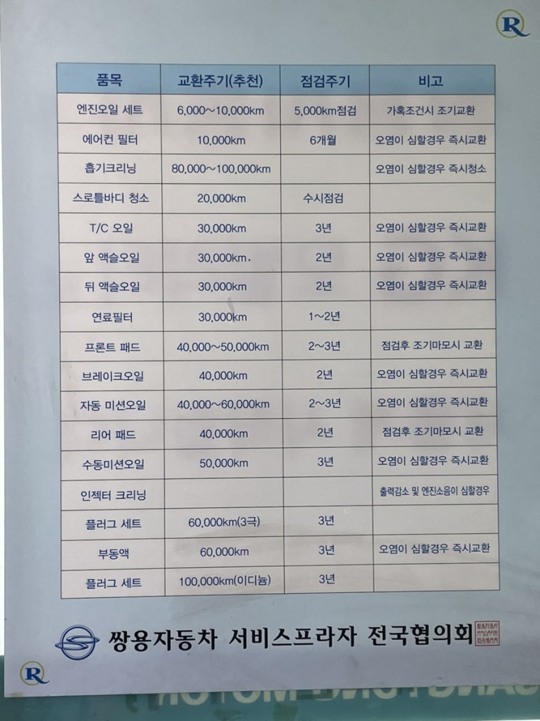 쌍용자동차방화서비스프라자 이미지