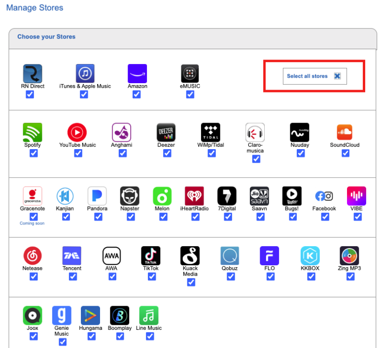 Select All Store