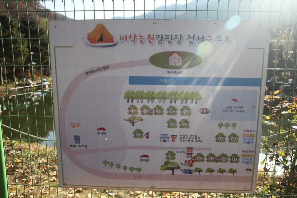 비학농원 캠핑장 이미지