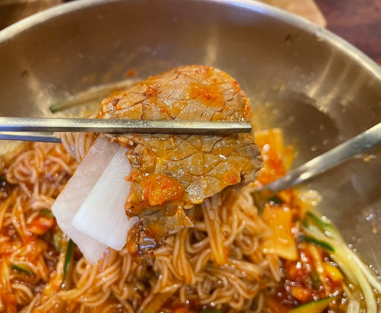 오투 냉면,보쌈 이미지