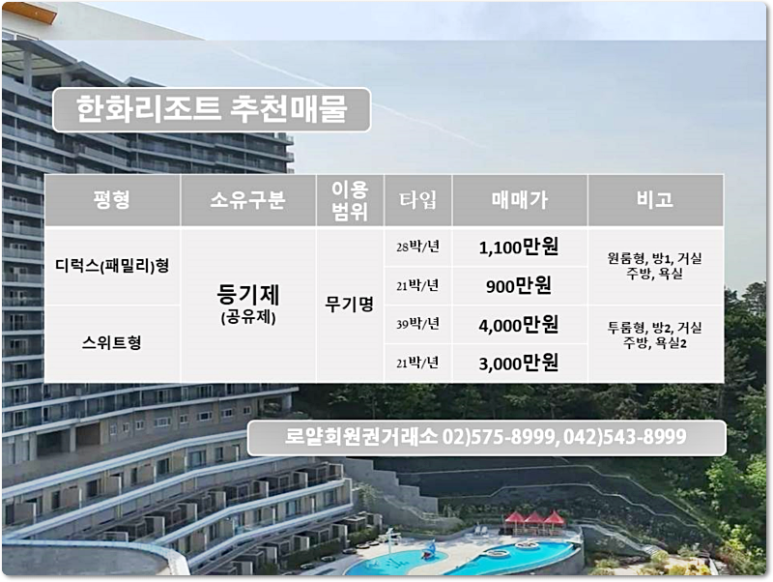 한화회원권거래소 이미지