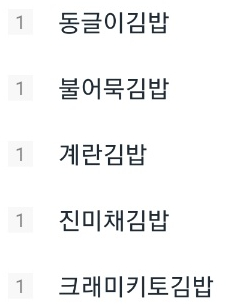 동글이김밥 이미지
