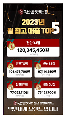 한끼 국밥 이미지