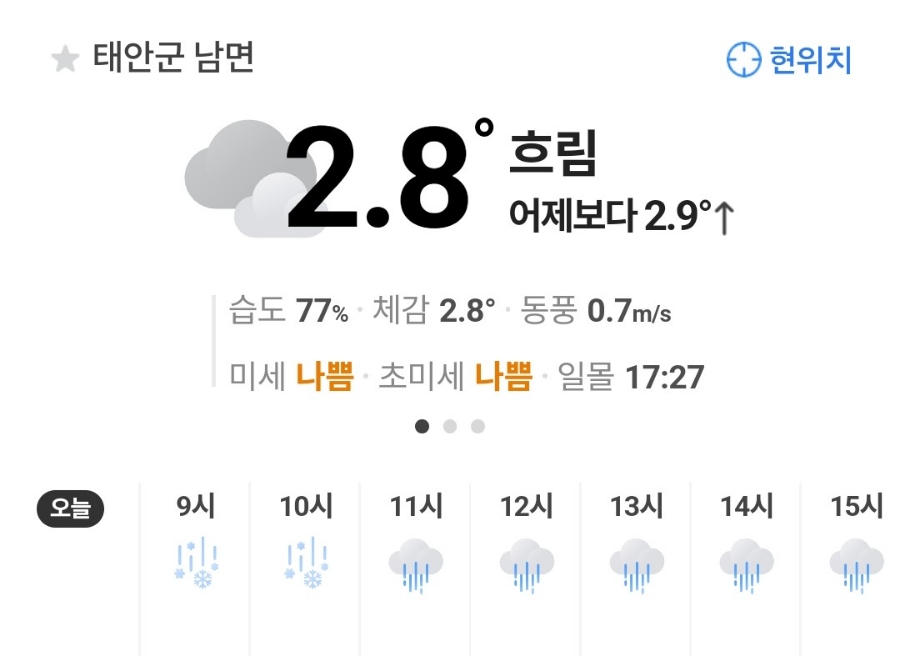 몽산포해넘이 이미지
