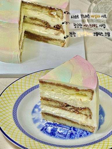 수채화케이크 이미지