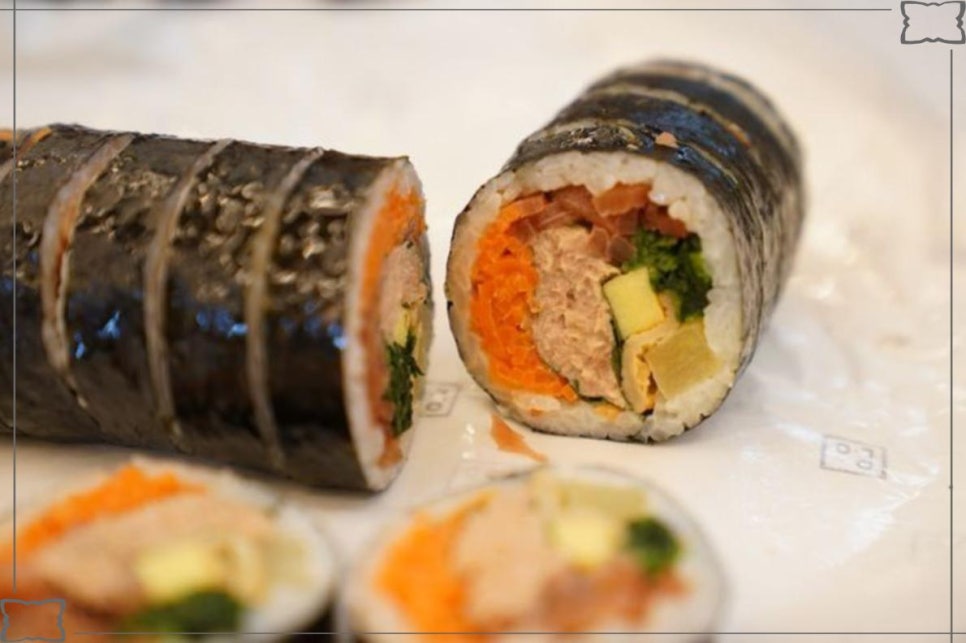 마들김밥 이미지