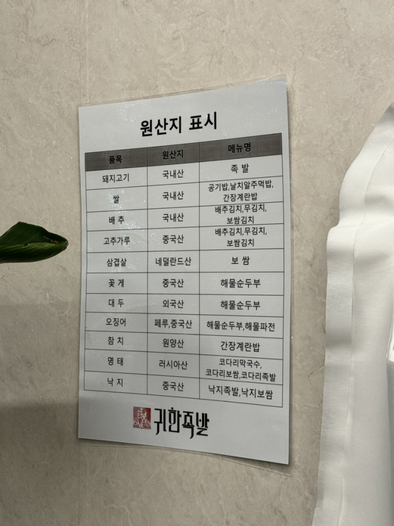 귀한족발일산 이미지