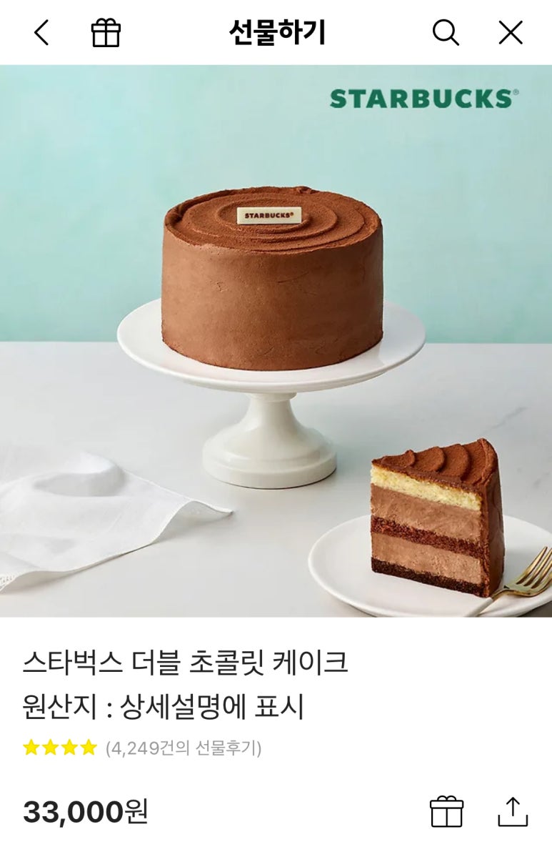 초콜릿케이크 이미지