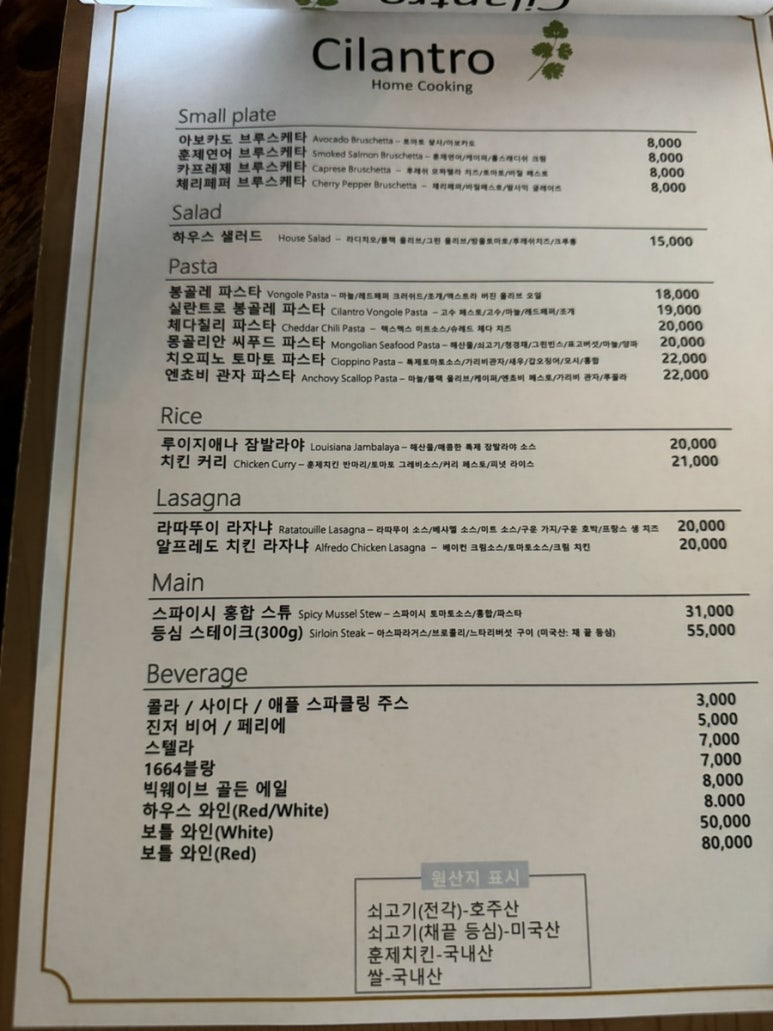 실란트로키친 이미지
