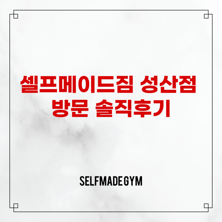 셀프메이드짐3 이미지