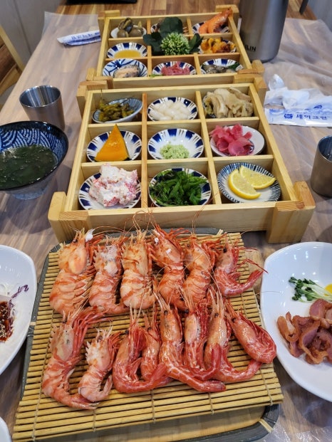 광안대교집씨푸드코스전문광안리독도꽃새우;대게회 이미지