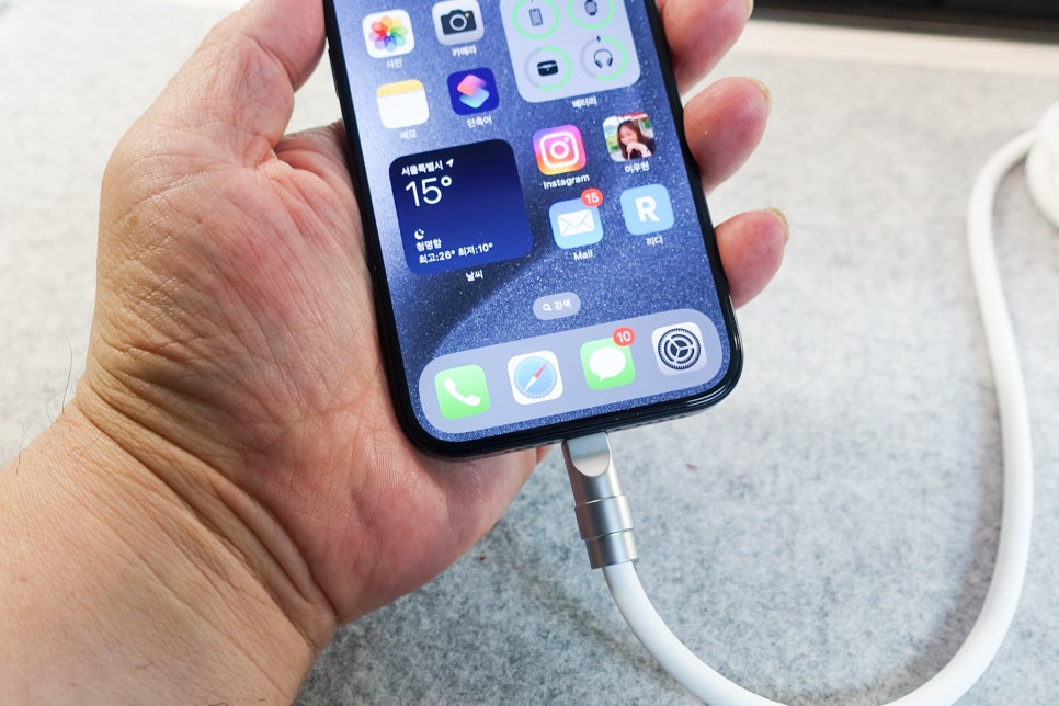 오아 몬스터C USB-C to C 60W 실리콘 C타입케이블로 아이폰 15프로와 아이패드프로 고속 충전해보니 이미지 10