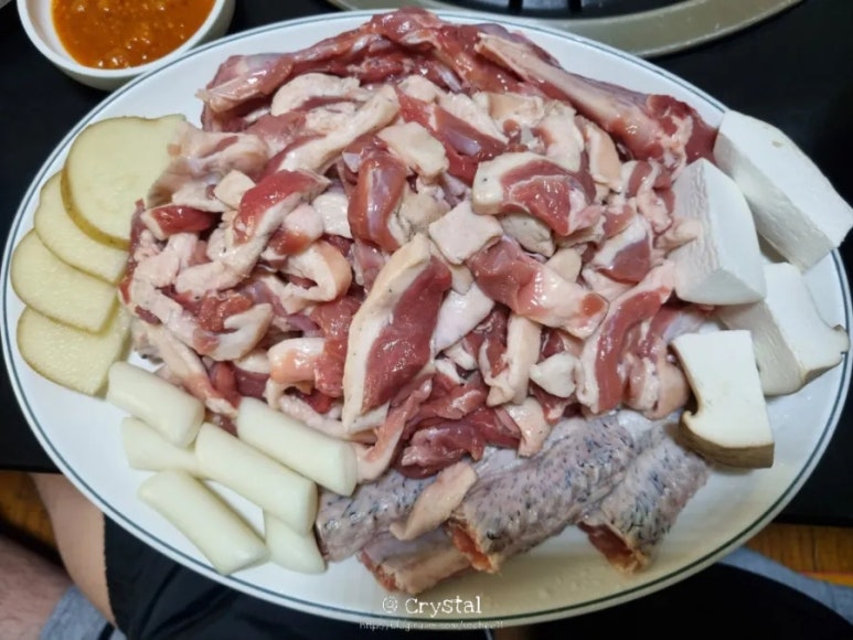 황금유황생오리 이미지